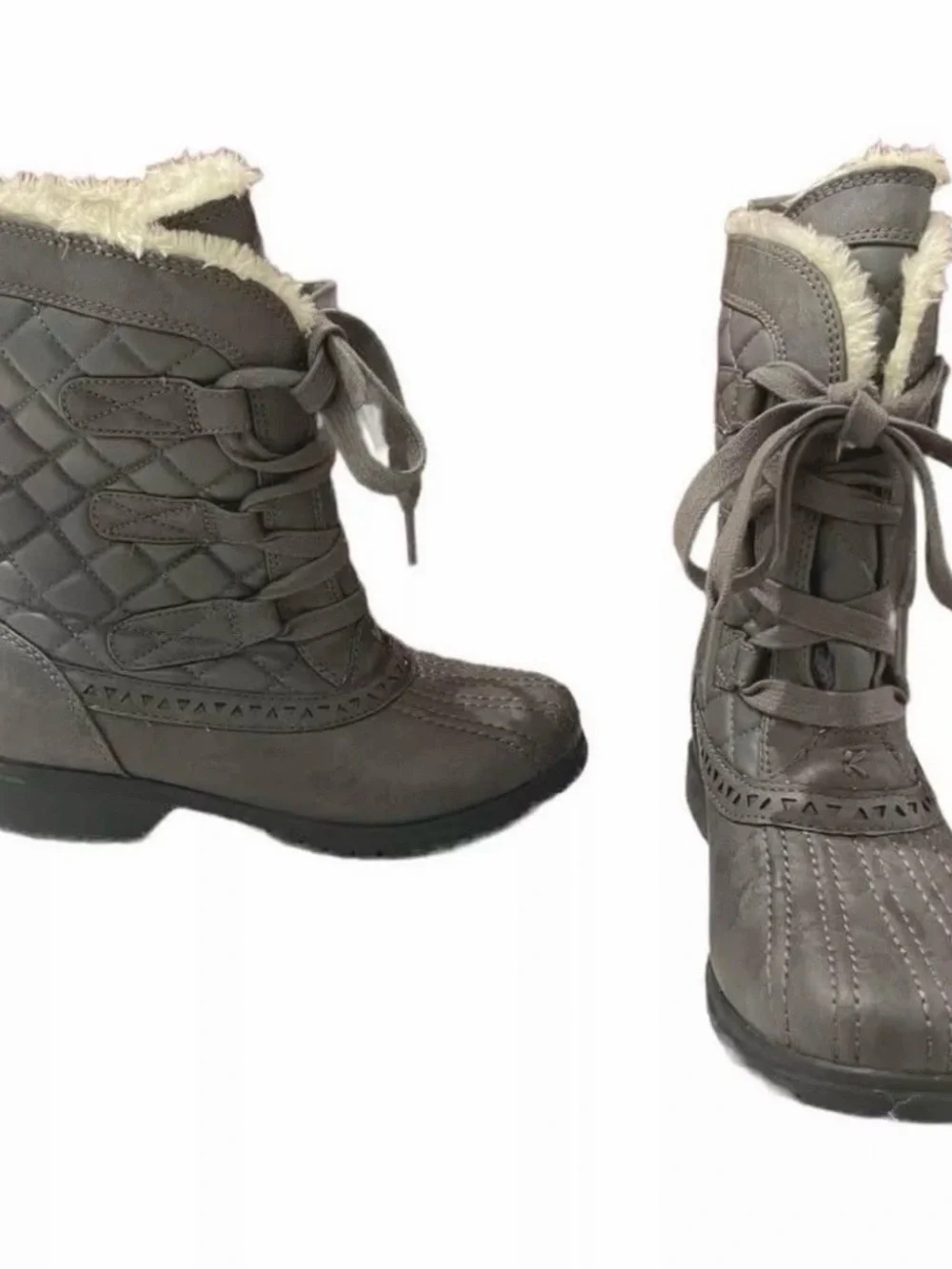Keds Women’s Powder Puff Winter Snow Boots Grey Size 6 Pre-owned